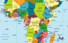 Labeled Map Of Africa With Countries Capital Names FREE