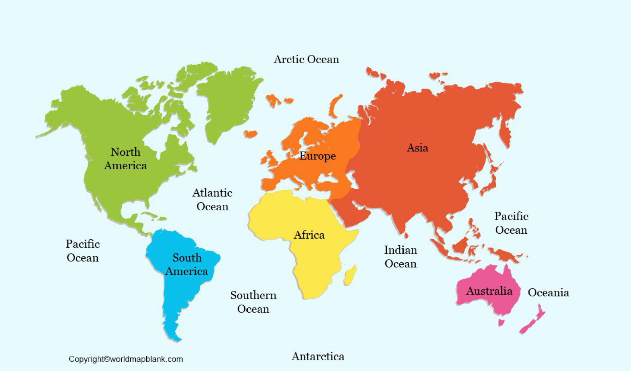Labeled Map Of The World Map Of The World Labeled FREE Printable Labels