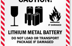 Lithium Battery Handling Mark Shipping Labels