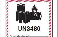 Lithium Ion Battery Label Printable