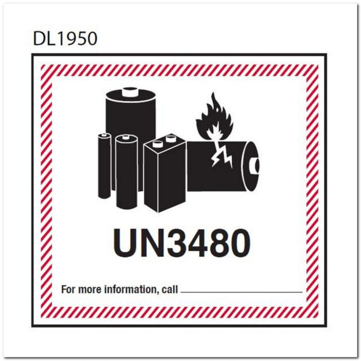 Lithium Ion Battery Label Printable Printable Labels