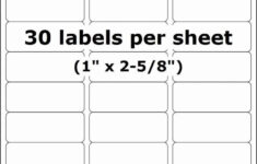 Mailing Labels 30 Per Sheet Beautiful Address Shipping Labels Return