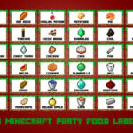 Minecraft Food Labels Minecraft Food Minecraft Food Labels