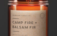 Monochrome Minimal Candle Label Template Custom Product Etsy Candle