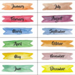 Months Of The Year Labels Months In A Year Free Printable Cleaning