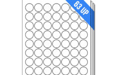 OfficeSmartLabels 1 Inch Round Labels For Laser Inkjet 63 Labels Per