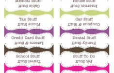 Organization Labels Your File Folders Coupons Binders And More