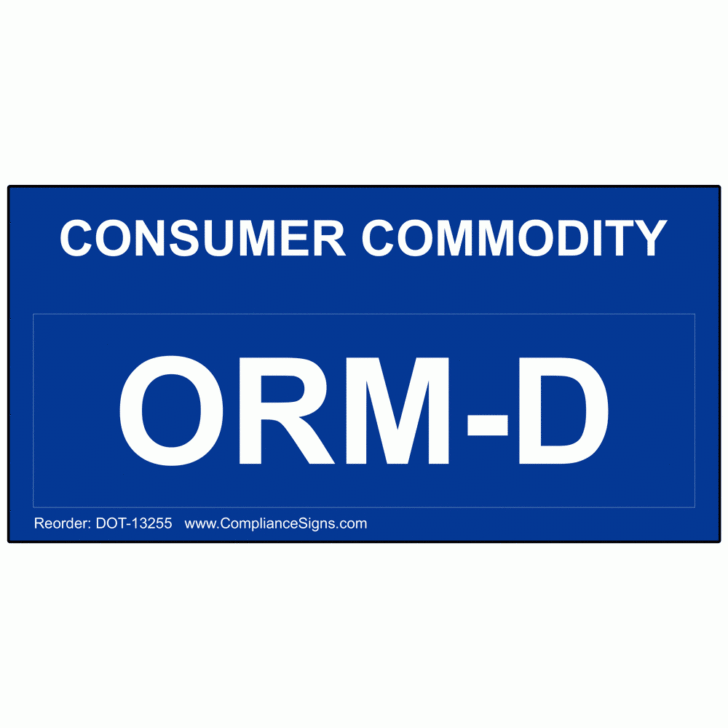 Orm-D Printable Label