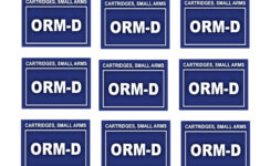 ORM D Small Arms Cartridge Labels 1 Set Of 15 Stickers Measures 2 5in X