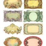 Ornate Victorian Labels Collage Sheet Instant Download Etsy Collage