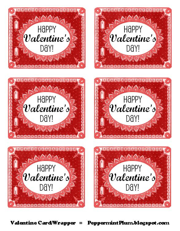 Peppermint Plum Printable Valentine Tags 