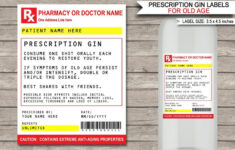 Pill Bottle Label Template Addictionary