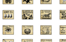 Pin By Trisha Rose On HOLIDAYS Dollhouse Halloween Potion Labels