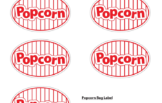 Popcorn Bag Label Templates Printable Pdf Download
