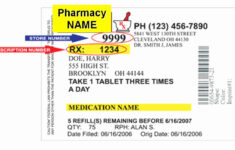 Prescription Label Template Microsoft Word Latter Example Template