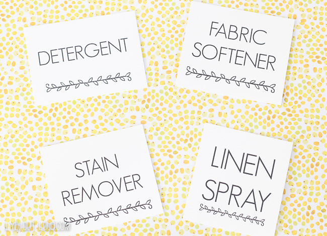 Laundry Labels Printable