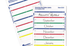 Printable 4 X 6 Permanent File Folder Labels 0 69 X 3 44 White 7