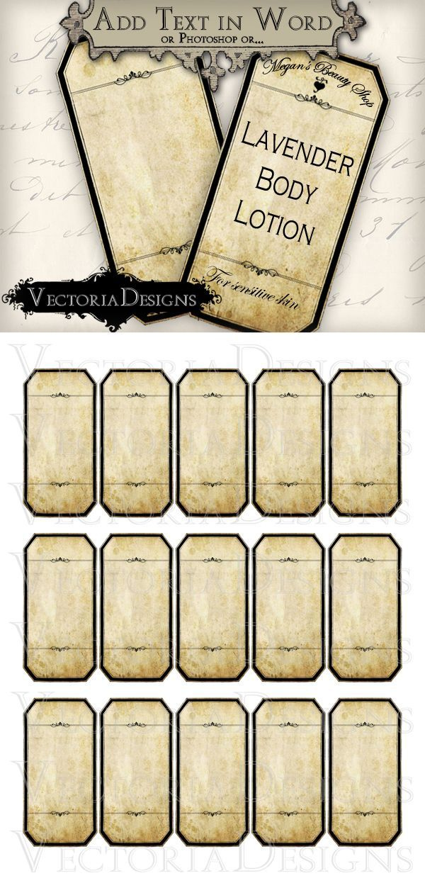 Printable Blank Apothecary Labels Vintage Labels Printables Free 