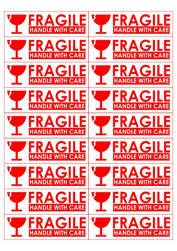 Printable Fragile Labels FREE DOWNLOAD Aashe