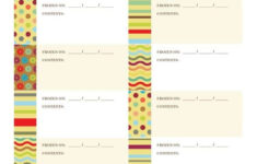 Printable Freezer Labels