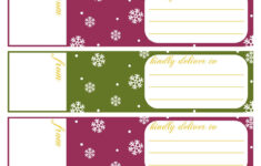 Printable Holiday Wrap Around Address Labels Delightfully Noted