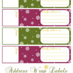 Printable Holiday Wrap Around Address Labels Delightfully Noted