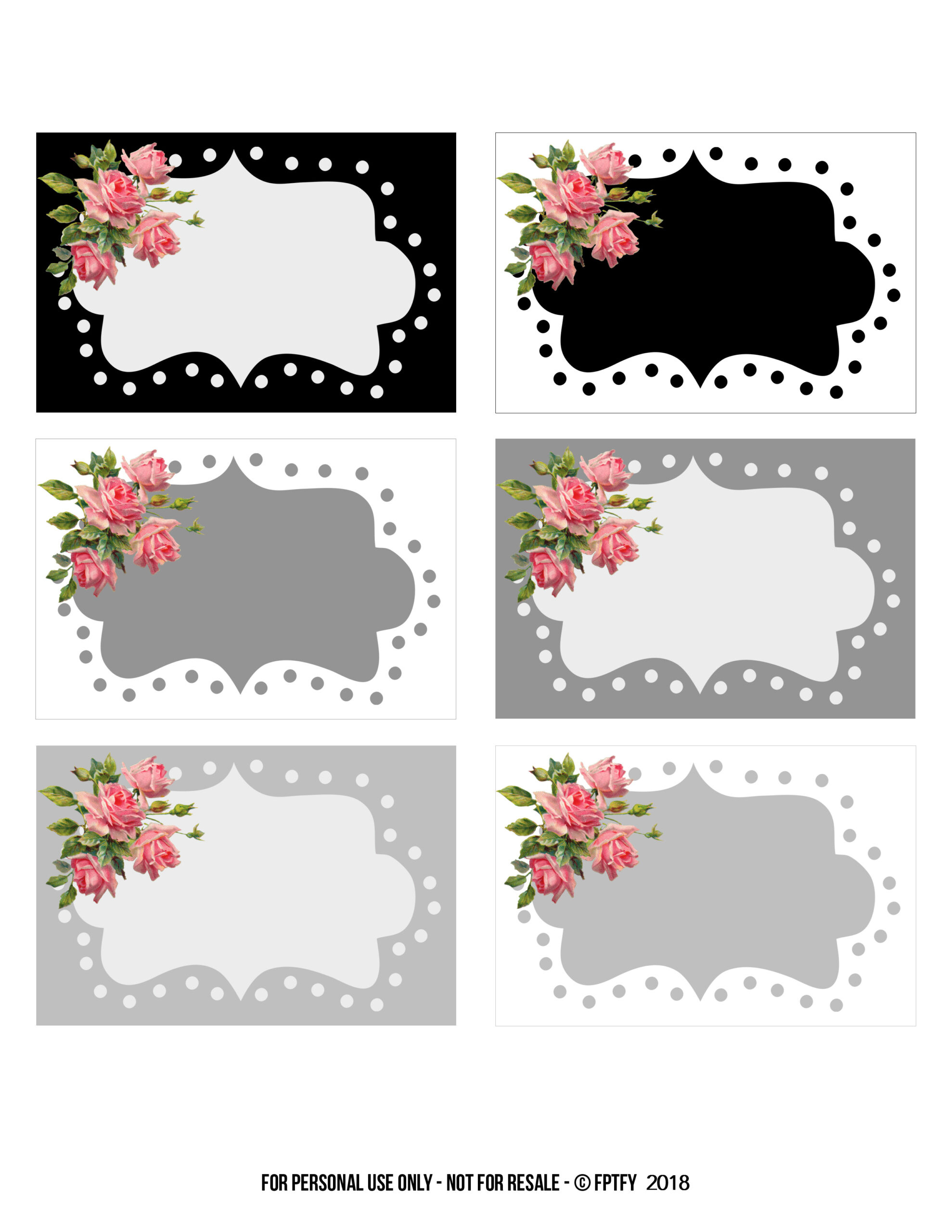 Printable Labels Free Pretty Things For You