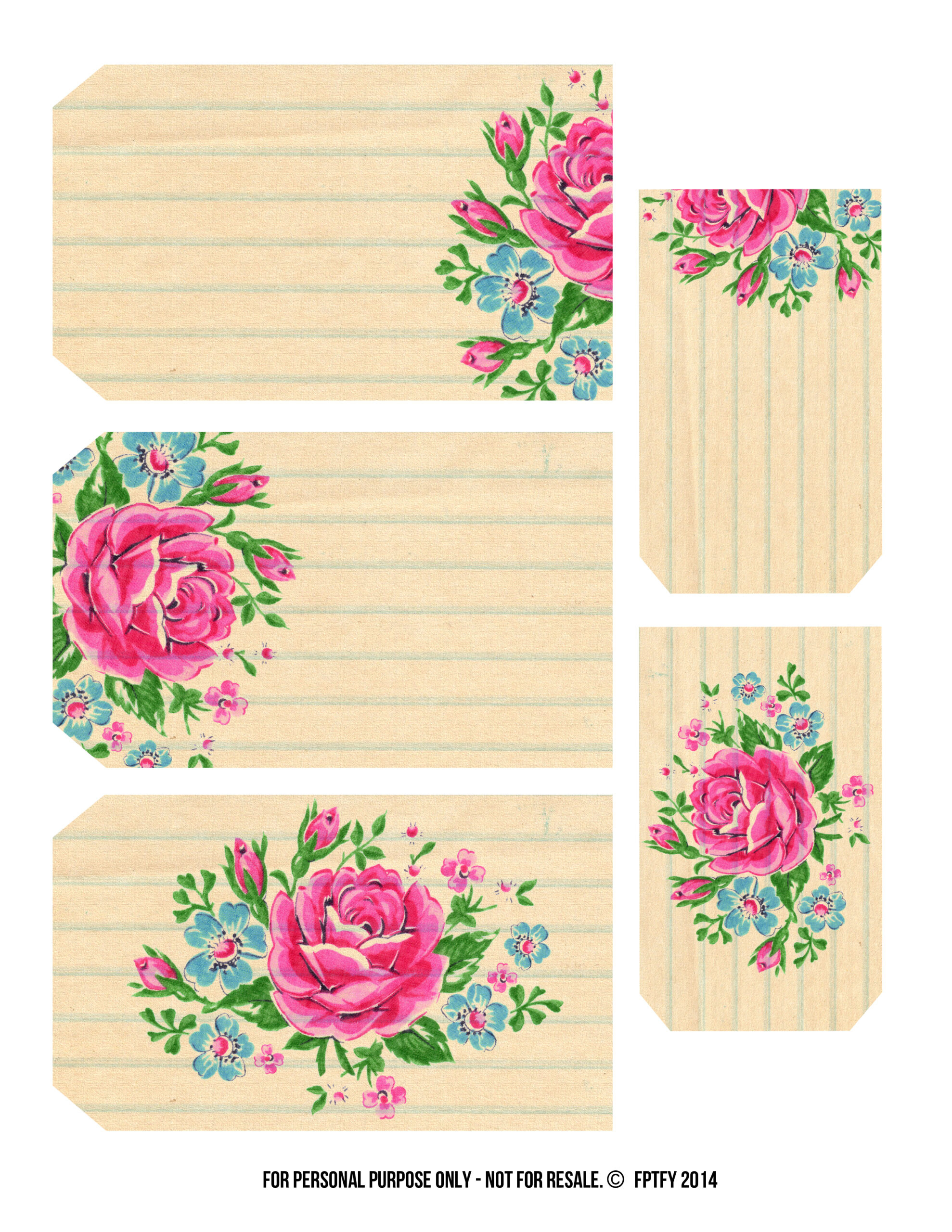 Printable Labels Pretty Floral Tags Free Pretty Things For You