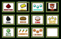 Printable Minecraft Food Labels Creative Little Parties Throughout