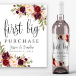 Printable Wine Label Template Wine Bottle Labels Bridal Wine Etsy