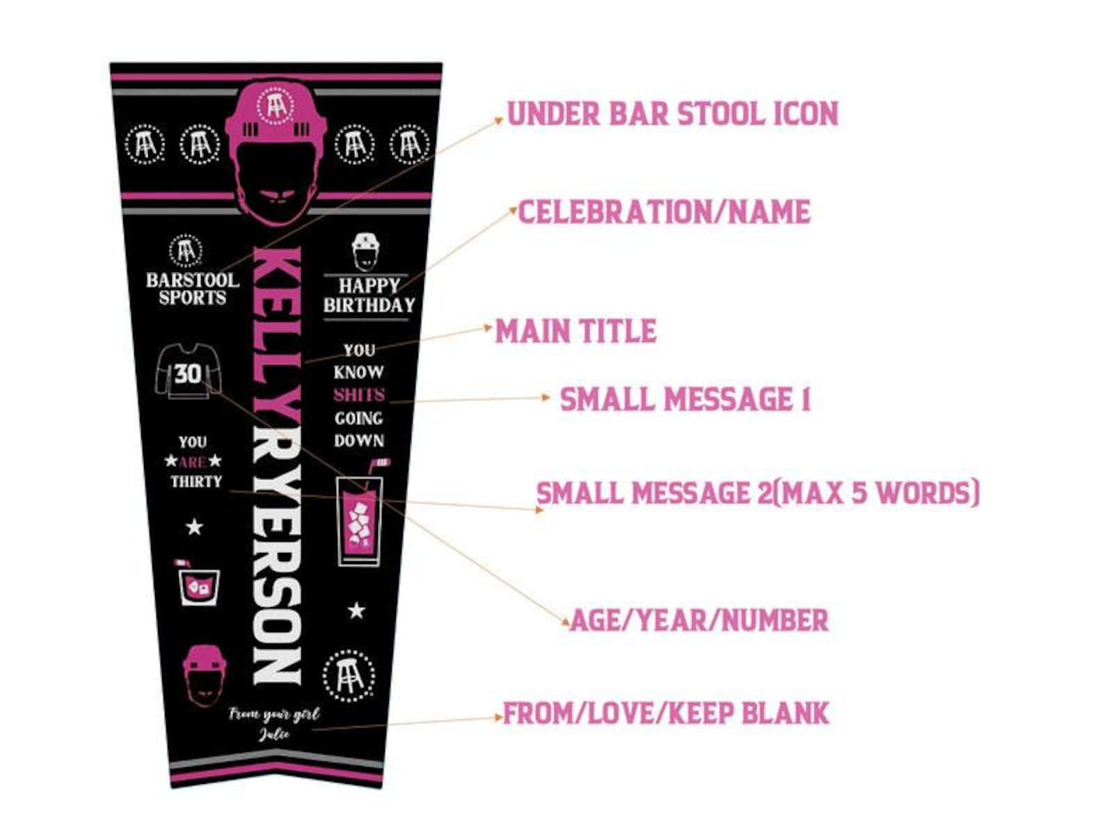 Printed 50ml Pink Whitney Custom Label Birthday Party Favor Etsy