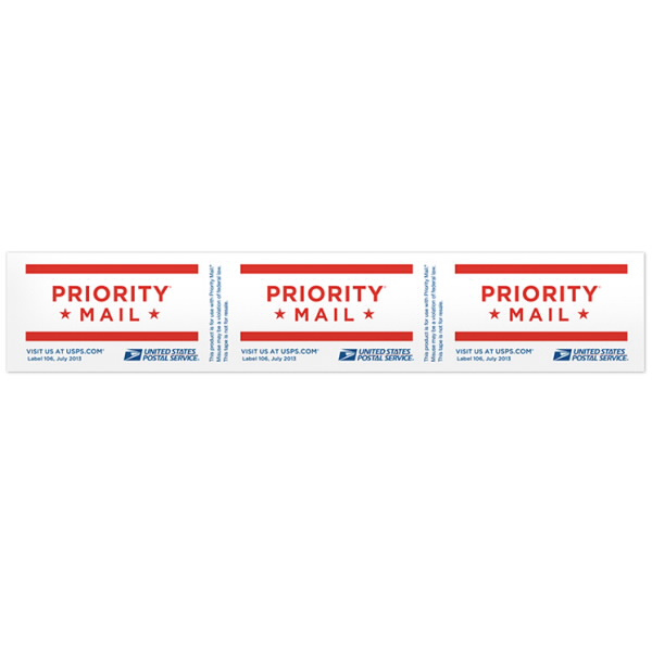 Priority Mail Shipping Label USPS