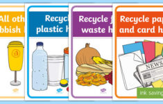 Recycling Bin Labels Primary Eco Display Resource