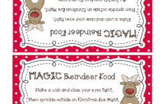 Reindeer Food pdf Christmas Kindergarten Reindeer Food Label