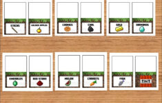 Resultado De Imagem Para Free Printable Minecraft Food Tent Labels