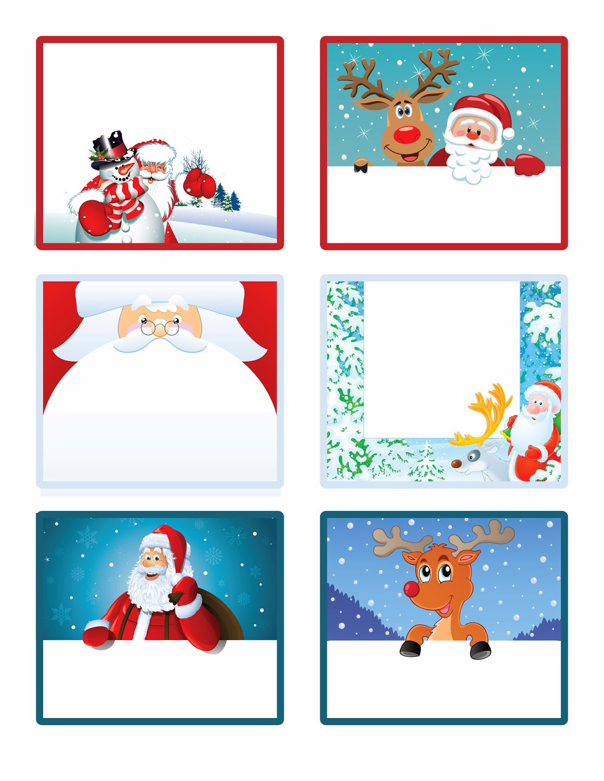 Santa Cute Free Printable Tags And Labels In Different Styles Oh My 