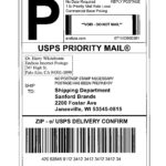 Shipping Label Template Usps Printable Label Templates