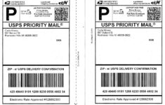 Shipping Label Template Usps Printable Label Templates Printable