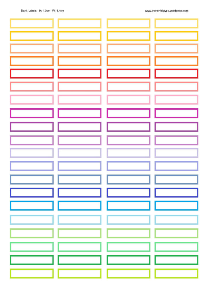 Small Printable Labels
