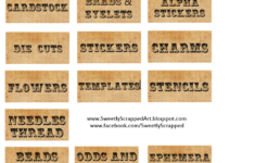 Sweetly Scrapped Free Printable Organizing Labels