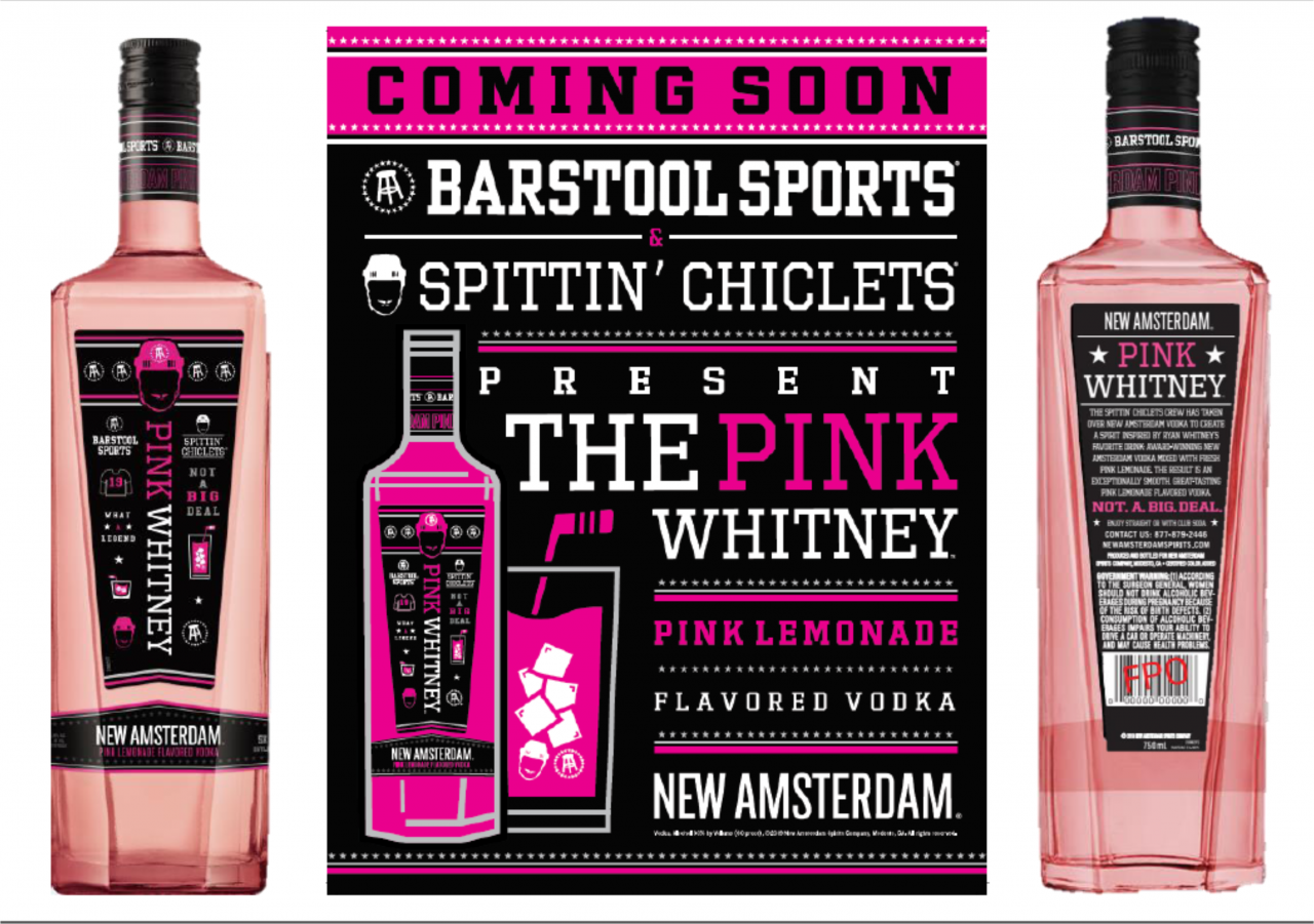 The Pink Whitney G M Distributors Vodka Drinks Bartender Flavored 