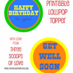 Three Scoops Of Love Lollipop Printable