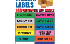 Uboxes Multi Colored Moving Labels Identify Moving Box Contents 140