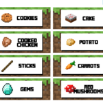 Ultimate Minecraft Party Printables Minecraft Food Minecraft Party