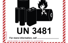UN3481 Lithium Battery Handling Mark Standard Size
