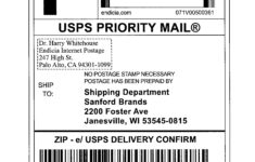 Usps Shipping Label Template Printable Label Templates