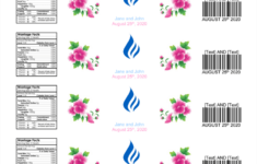 Water Bottle Label Template Make Personalized Bottle Labels