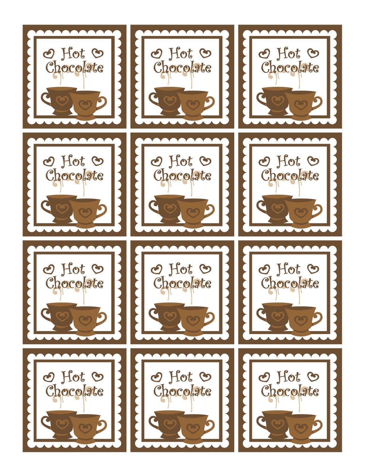 Who Doesn t Love Hot Chocolate Free Christmas Printables Homemade 