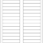 1" X 2" Blank Label Template   Ol114 For Pendaflex Printable Tab Labels Template