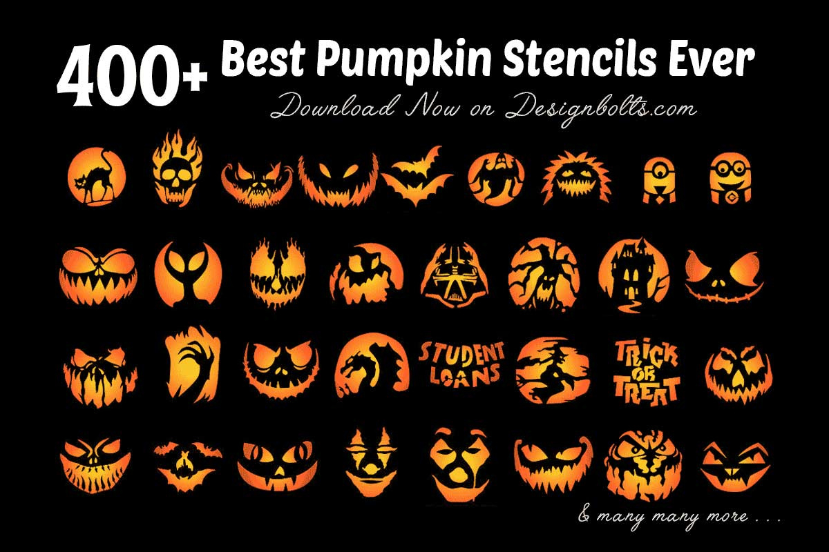 10 Free Halloween Scary Pumpkin Carving Faces &amp;amp; Stencils 2023 intended for Free Printable Scary Pumpkin Stencils
